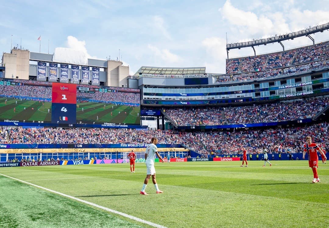 Boston Stadium crowd during France vs Norway at the World Cup