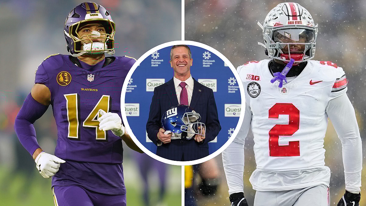 Giants, John Harbaugh, Kyle Hamilton, Caleb Downs