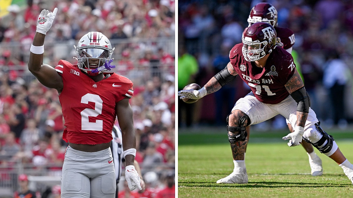 NY Giants, Chase Bisontis, Caleb Downs, NFL Draft, mock draft