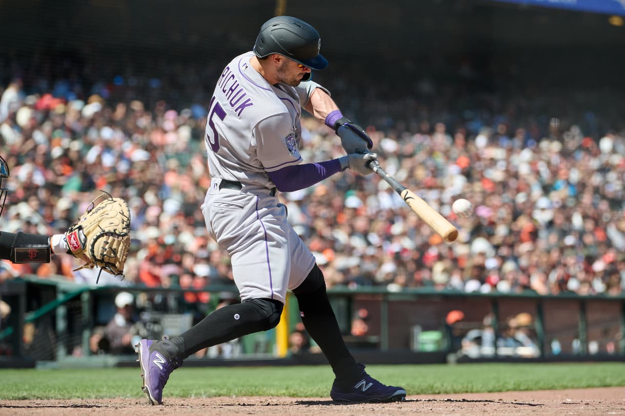 Randal Grichuk during his time with the Colorado Rockies before joining the Yankees