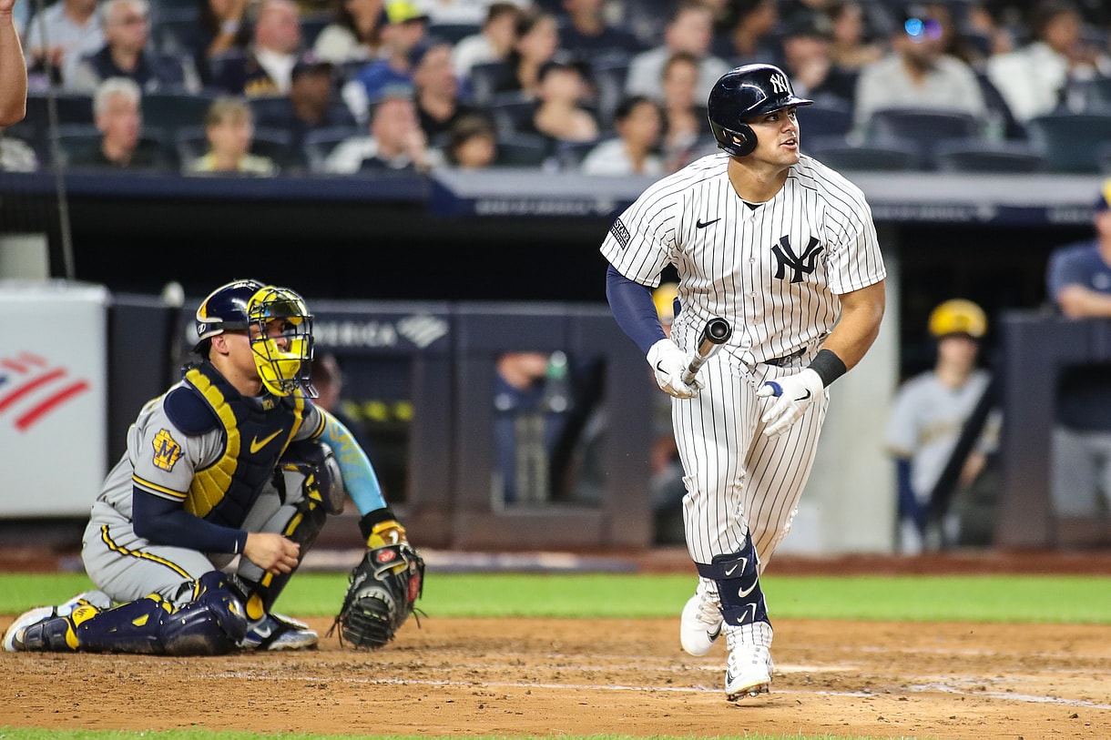 mlb: milwaukee brewers at new york yankees, jasson dominguez