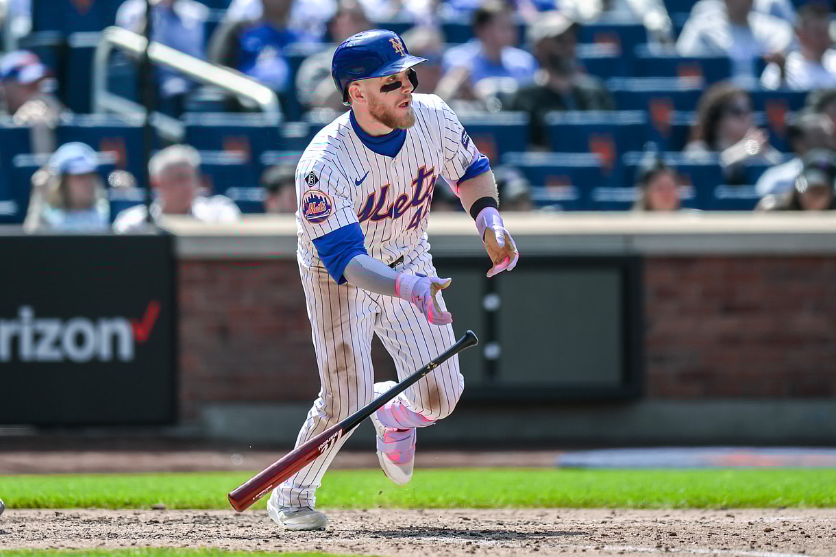 MLB: Chicago Cubs at New York Mets, harrison bader