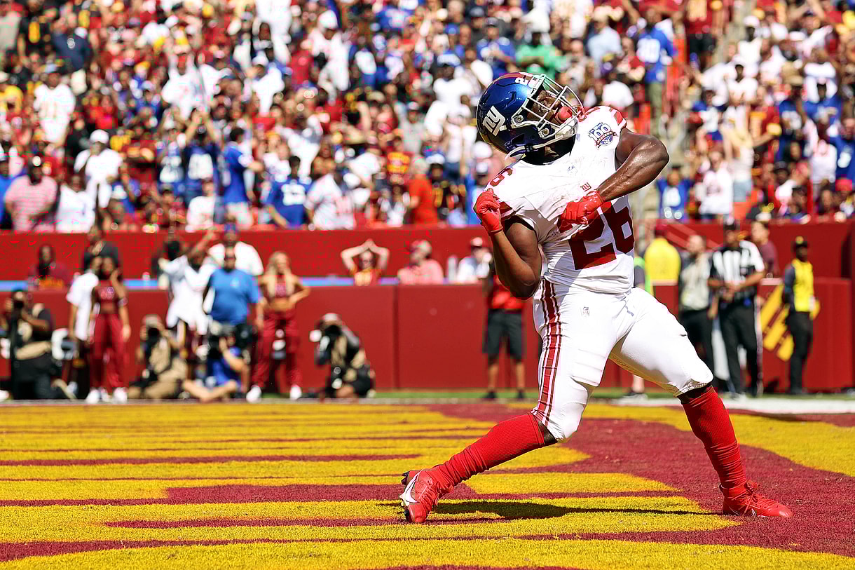 NFL: New York Giants at Washington Commanders, devin singletary