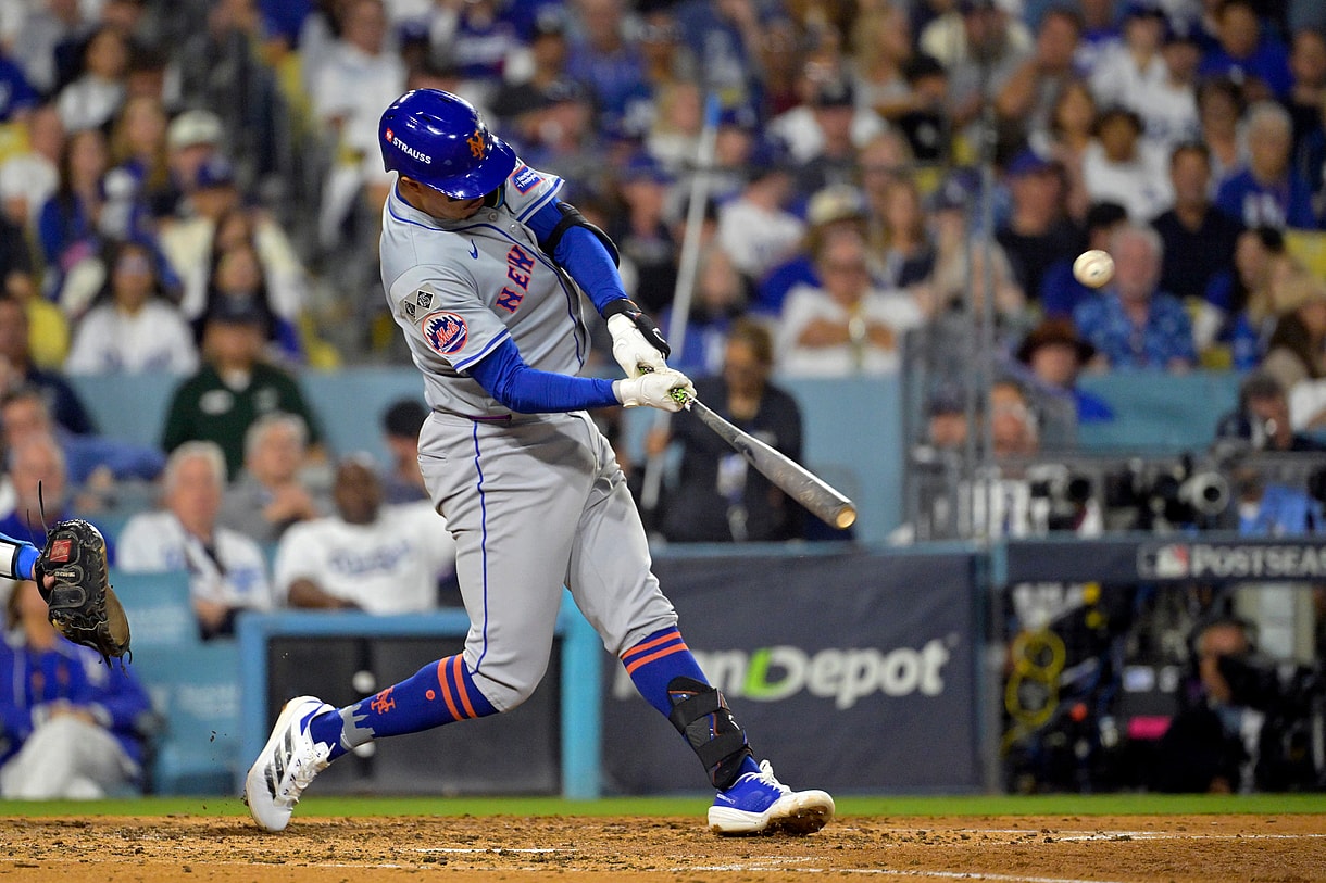 MLB: NLCS-New York Mets at Los Angeles Dodgers, mark vientos