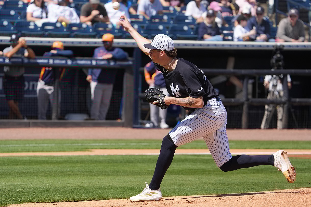MLB: Spring Training-Houston Astros at New York Yankees, cam schlittler