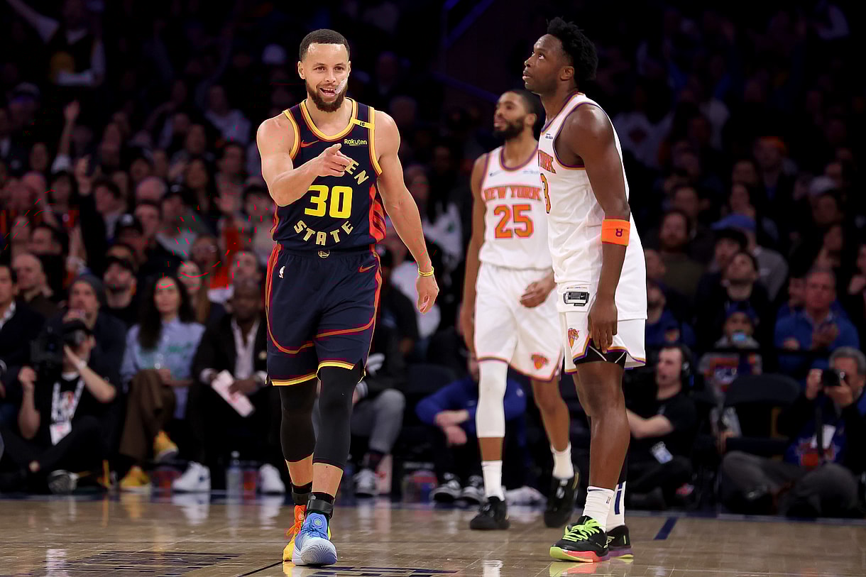 NBA: Golden State Warriors at New York Knicks