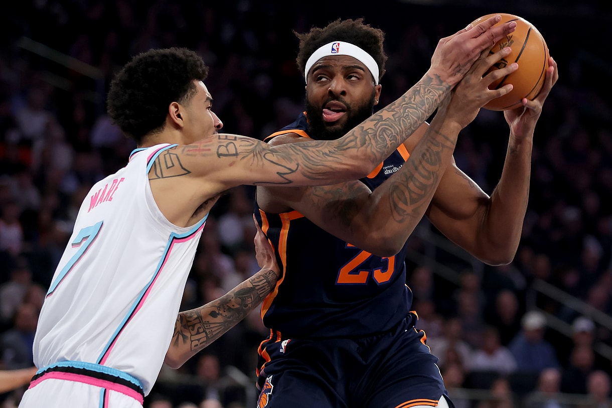 NBA: Miami Heat at New York Knicks
