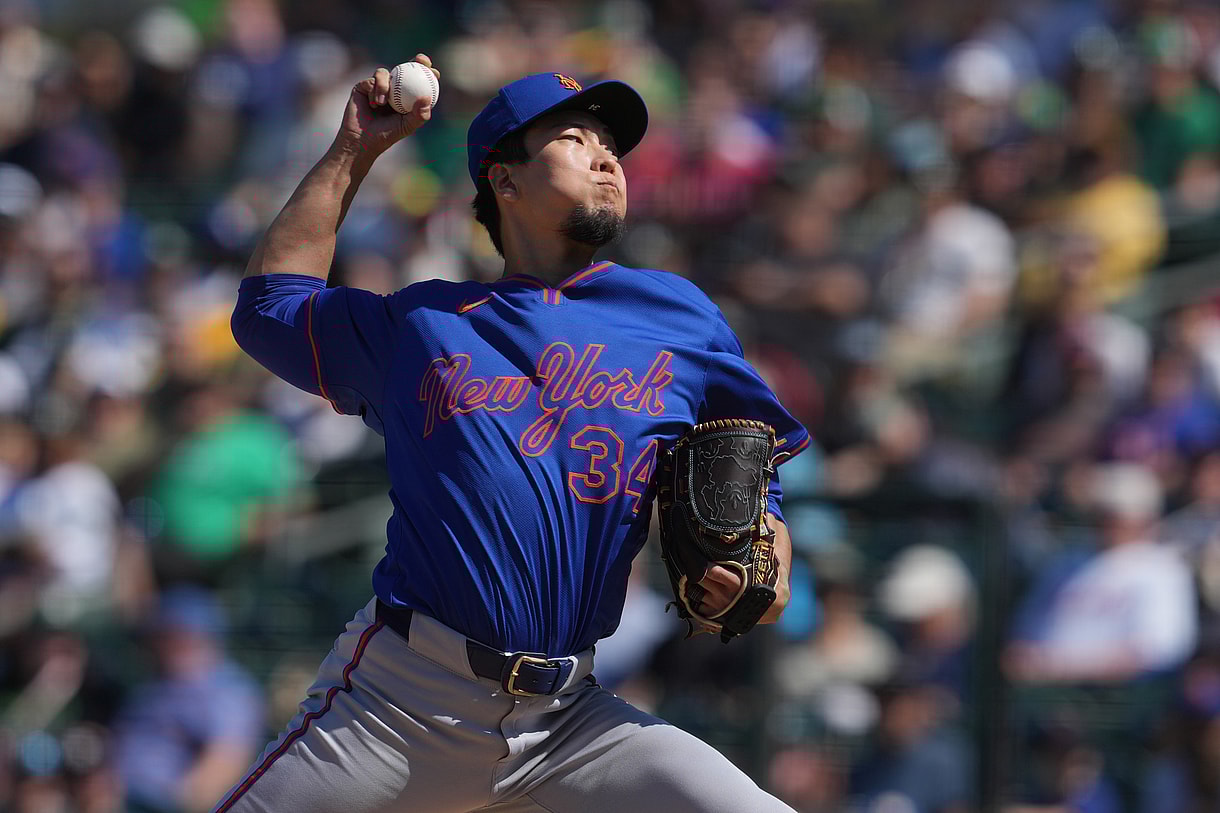 MLB: New York Mets at Athletics, kodai senga