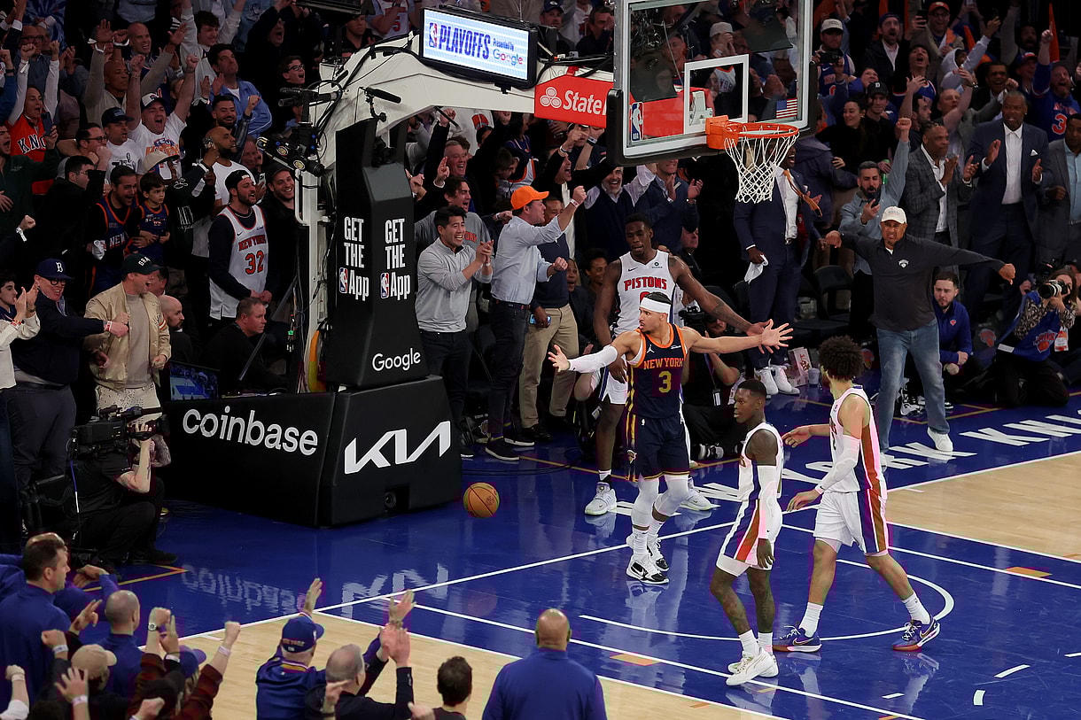 NBA: Playoffs-Detroit Pistons at New York Knicks