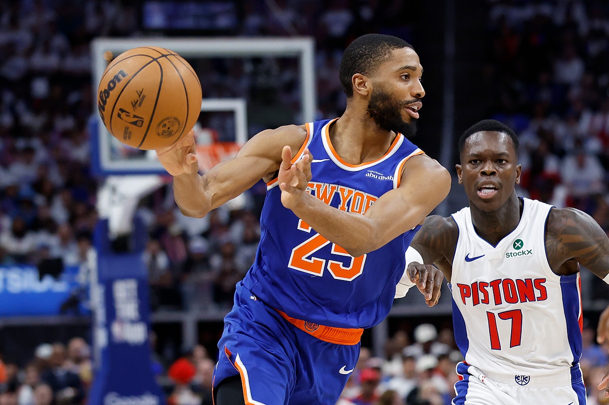 NBA: Playoffs-New York Knicks at Detroit Pistons