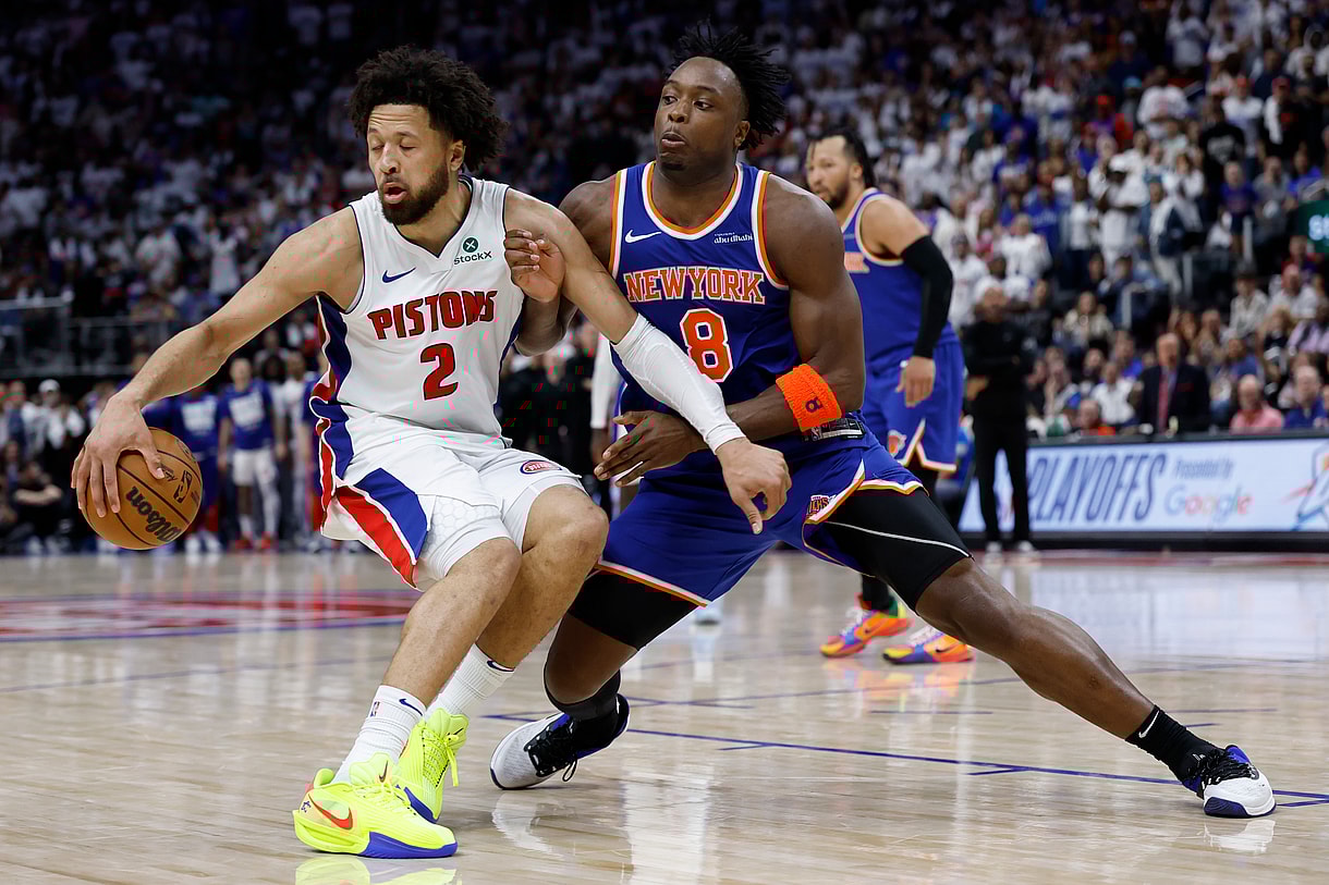 NBA: Playoffs-New York Knicks at Detroit Pistons