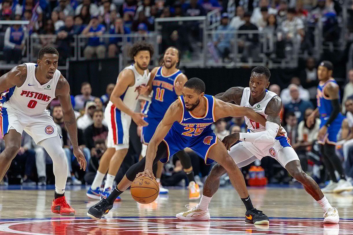 NBA: Playoffs-New York Knicks at Detroit Pistons