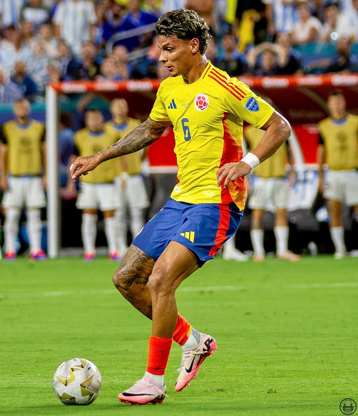 Richard Rios a high profile player for Colombia | Credit Juan Carlos Rubiano
