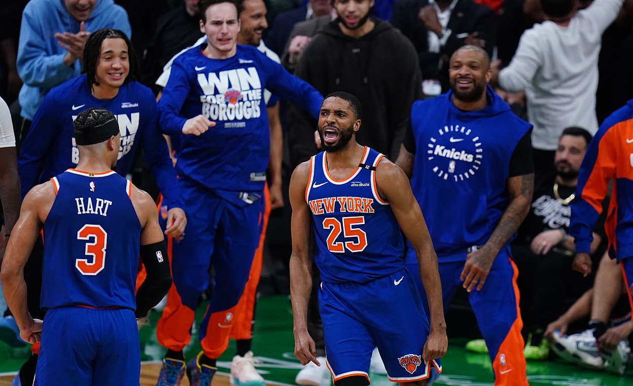 NBA: Playoffs-New York Knicks at Boston Celtics