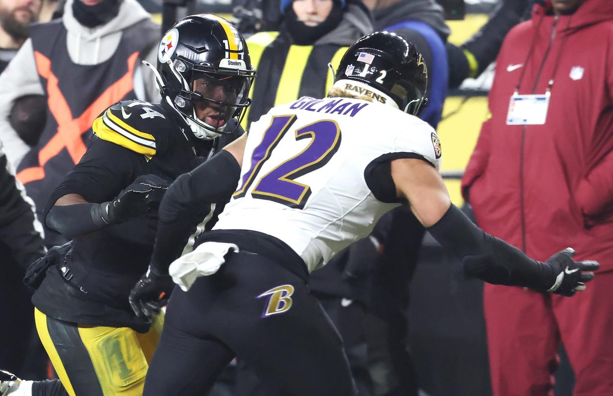 Alohi Gilman, giants, NFL: Baltimore Ravens at Pittsburgh Steelers