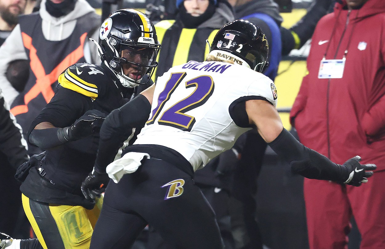 Alohi Gilman, giants, NFL: Baltimore Ravens at Pittsburgh Steelers