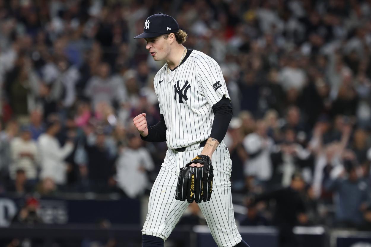MLB: Wildcard-Boston Red Sox at New York Yankees, cam schlittler