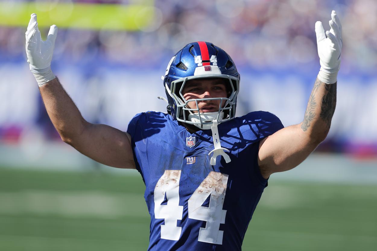 Cam Skattebo, NFL: Los Angeles Chargers at New York Giants