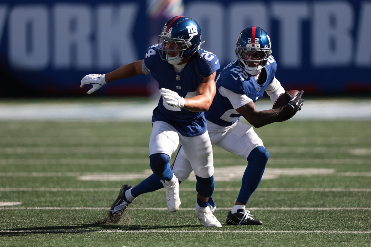 NFL: Los Angeles Chargers at New York Giants, dane belton