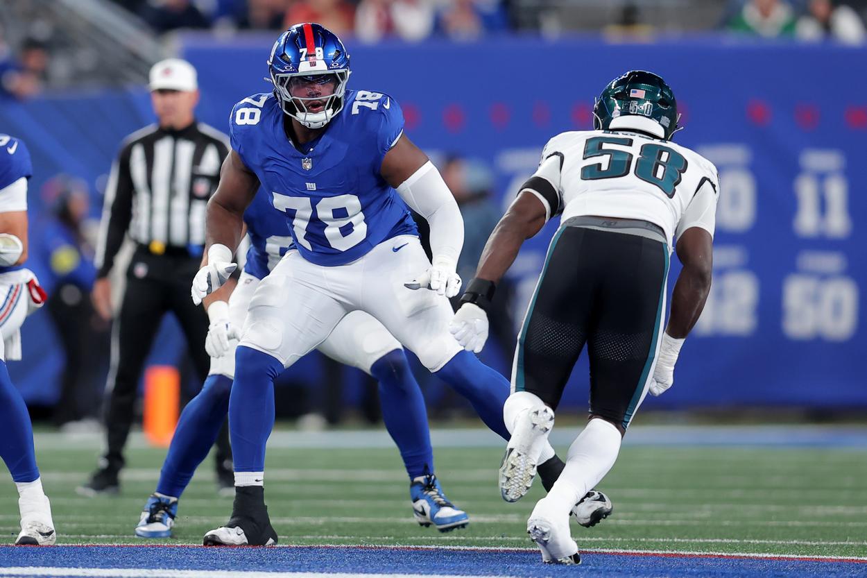 Andrew Thomas, NFL: Philadelphia Eagles at New York Giants