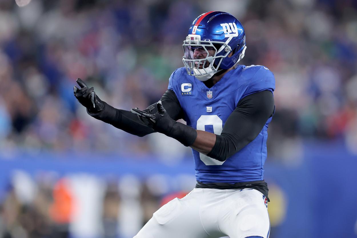 Brian Burns, NFL: Philadelphia Eagles at New York Giants
