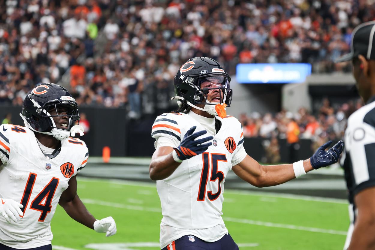 NFL: Chicago Bears at Las Vegas Raiders, rome odunze, new york giants
