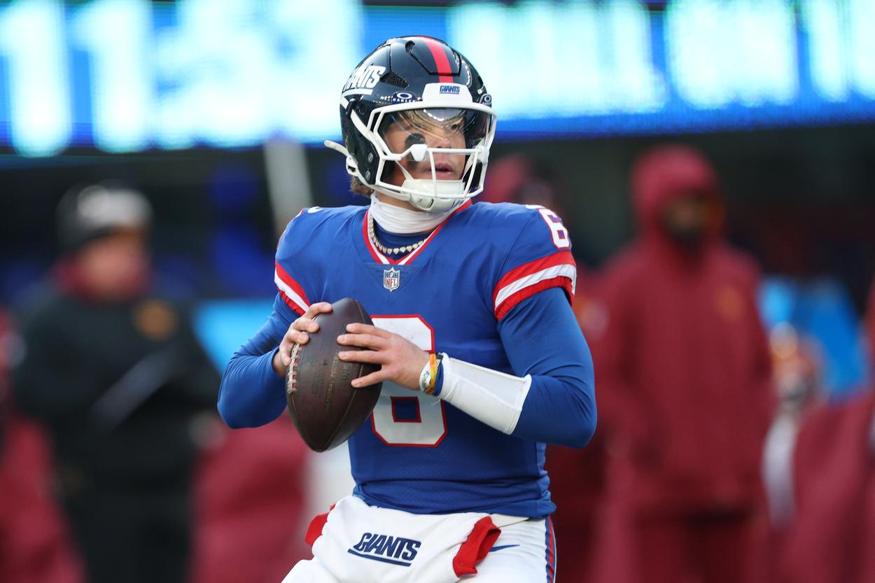 Jaxson Dart, NFL: Washington Commanders at New York Giants