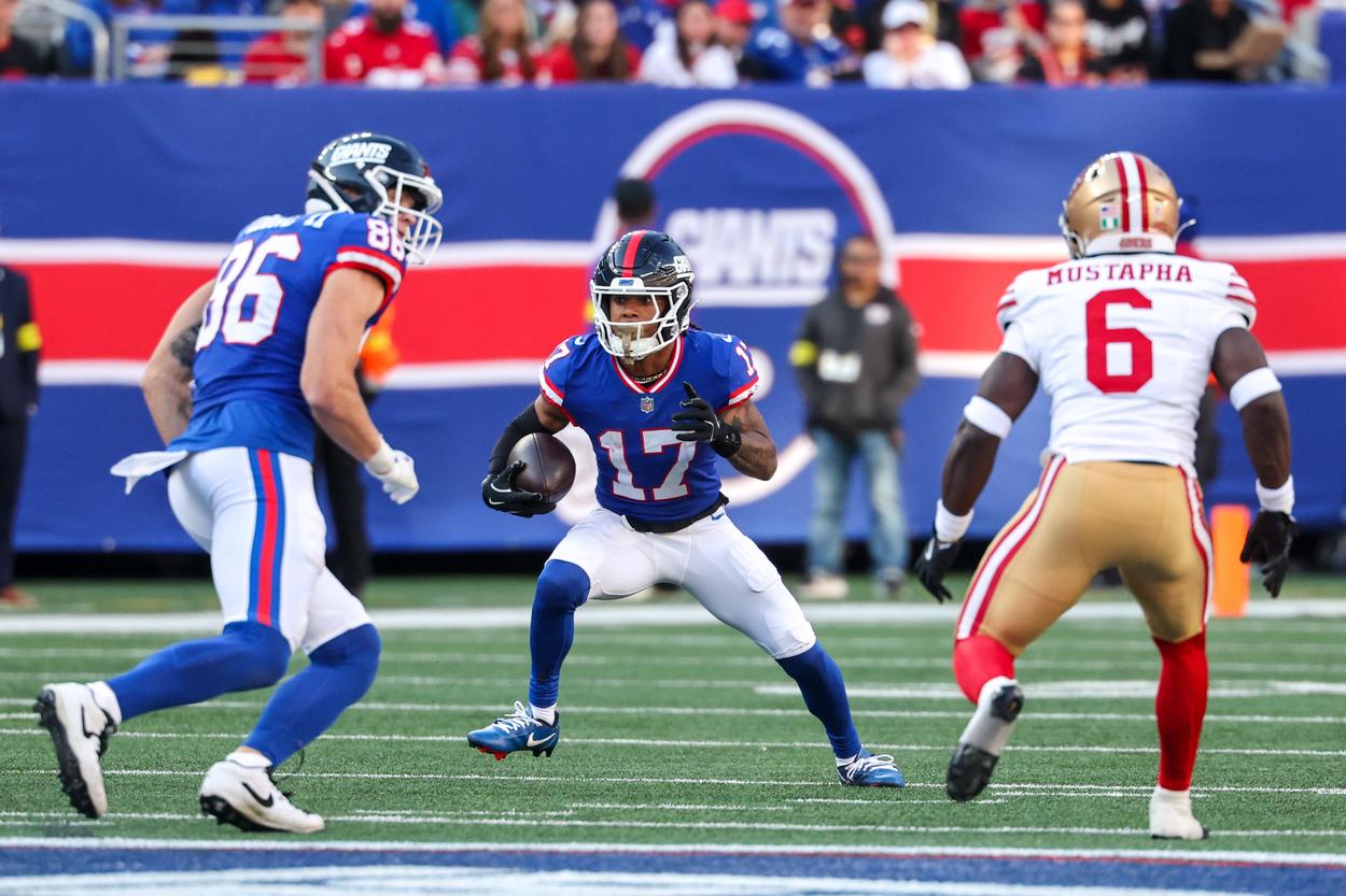 Wan'Dale Robinson, NFL: San Francisco 49ers at New York Giants