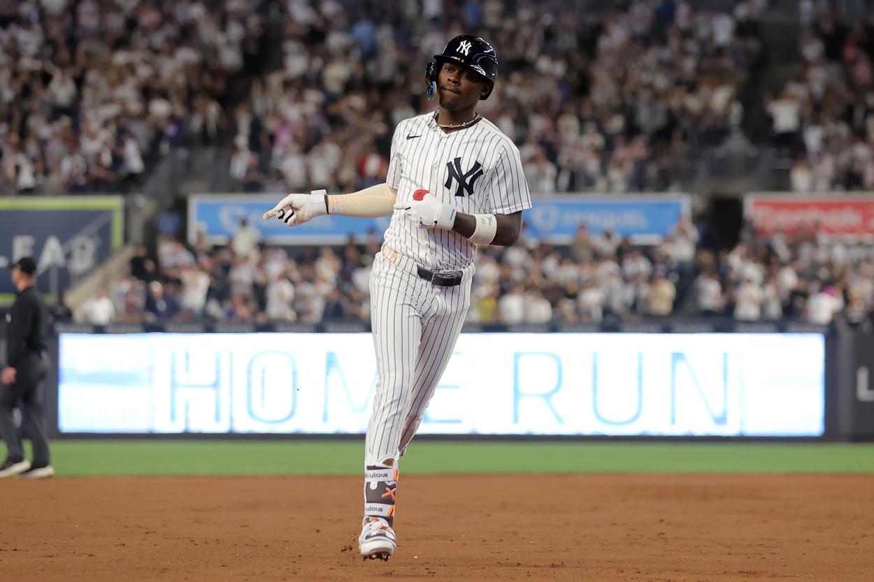 Jazz Chisholm playing for the Yankees