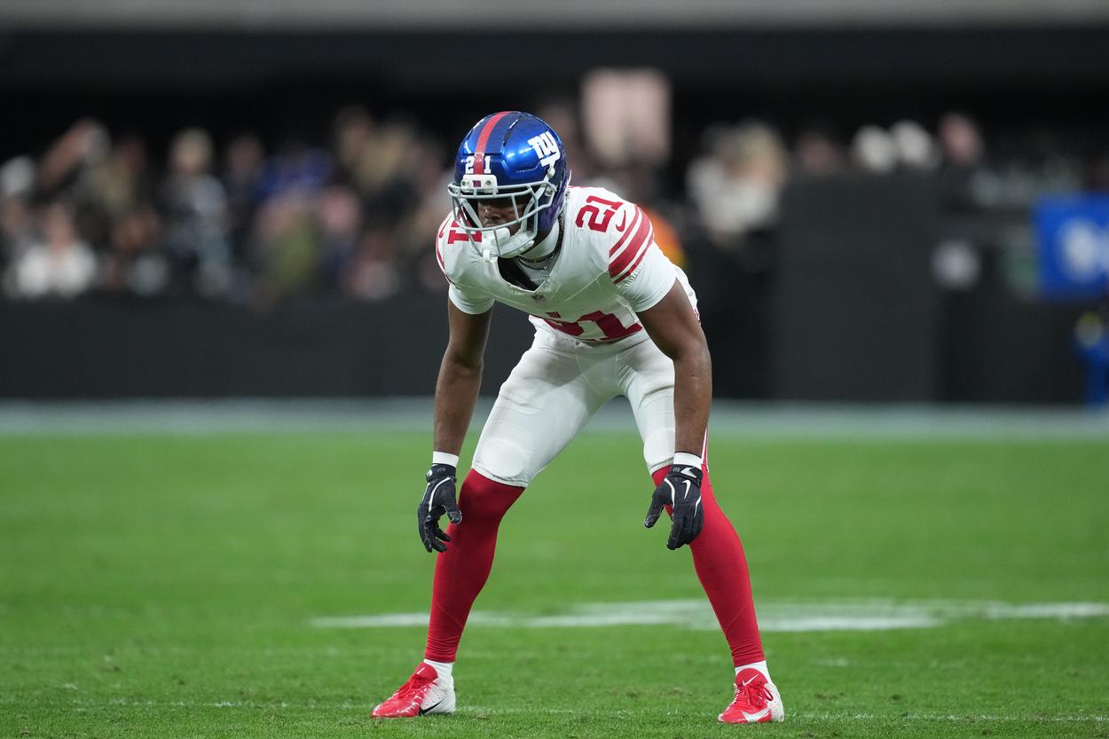 paulson adebo, NFL: New York Giants at Las Vegas Raiders