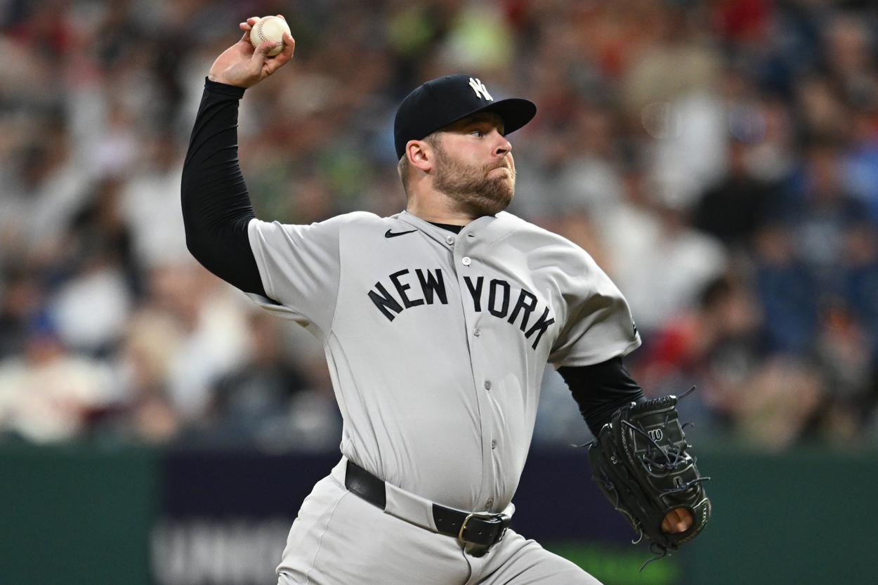 David Bednar pitching for the Yankees