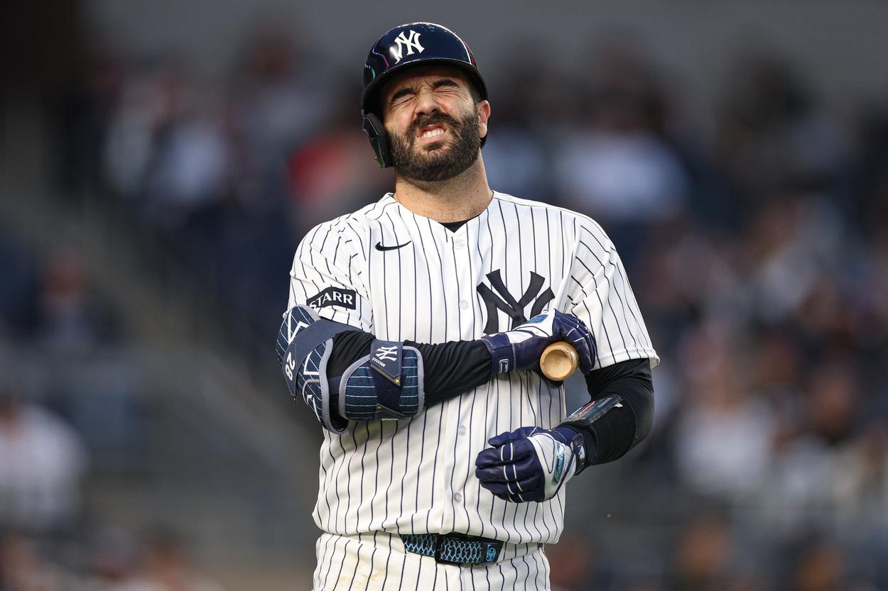 Austin Wells batting for the Yankees
