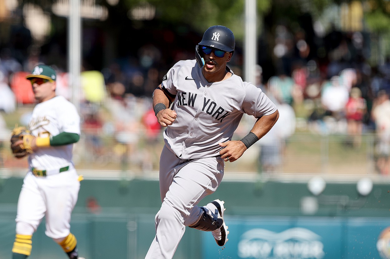 MLB: New York Yankees at Athletics, trent grisham