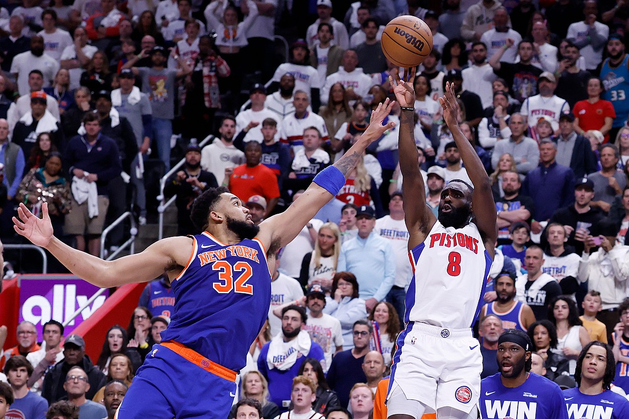 NBA: Playoffs-New York Knicks at Detroit Pistons