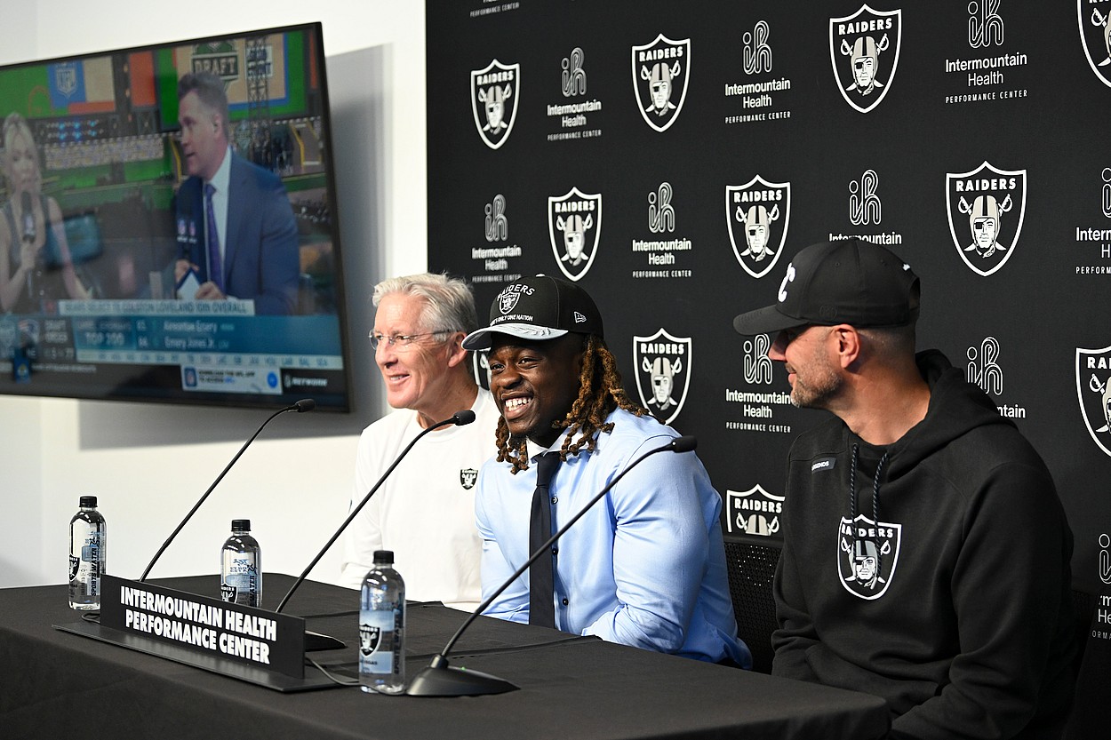 NFL: Las Vegas Raiders-Ashton Jeanty Press Conference