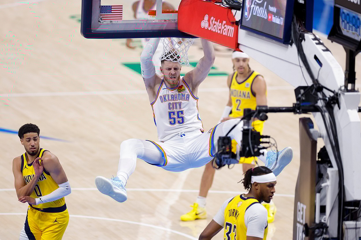 NBA: Finals-Indiana Pacers at Oklahoma City Thunder, isaiah hartenstein, knicks