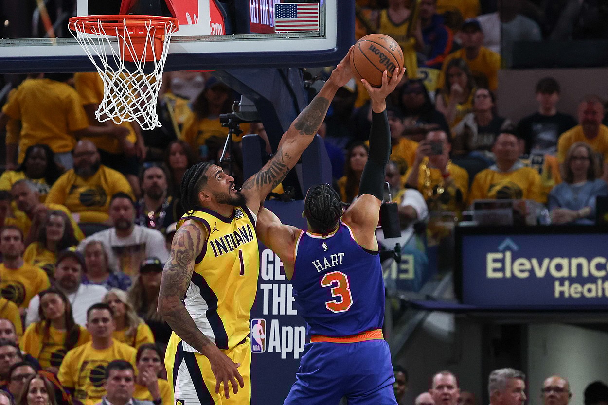 NBA: Playoffs-New York Knicks at Indiana Pacers, obi toppin