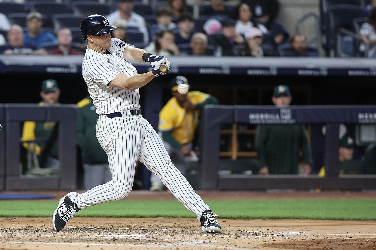 MLB: Athletics at New York Yankees, dj lemahieu