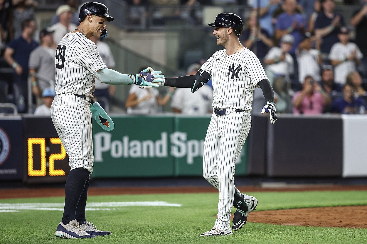 MLB: Chicago Cubs at New York Yankees, cody bellinger