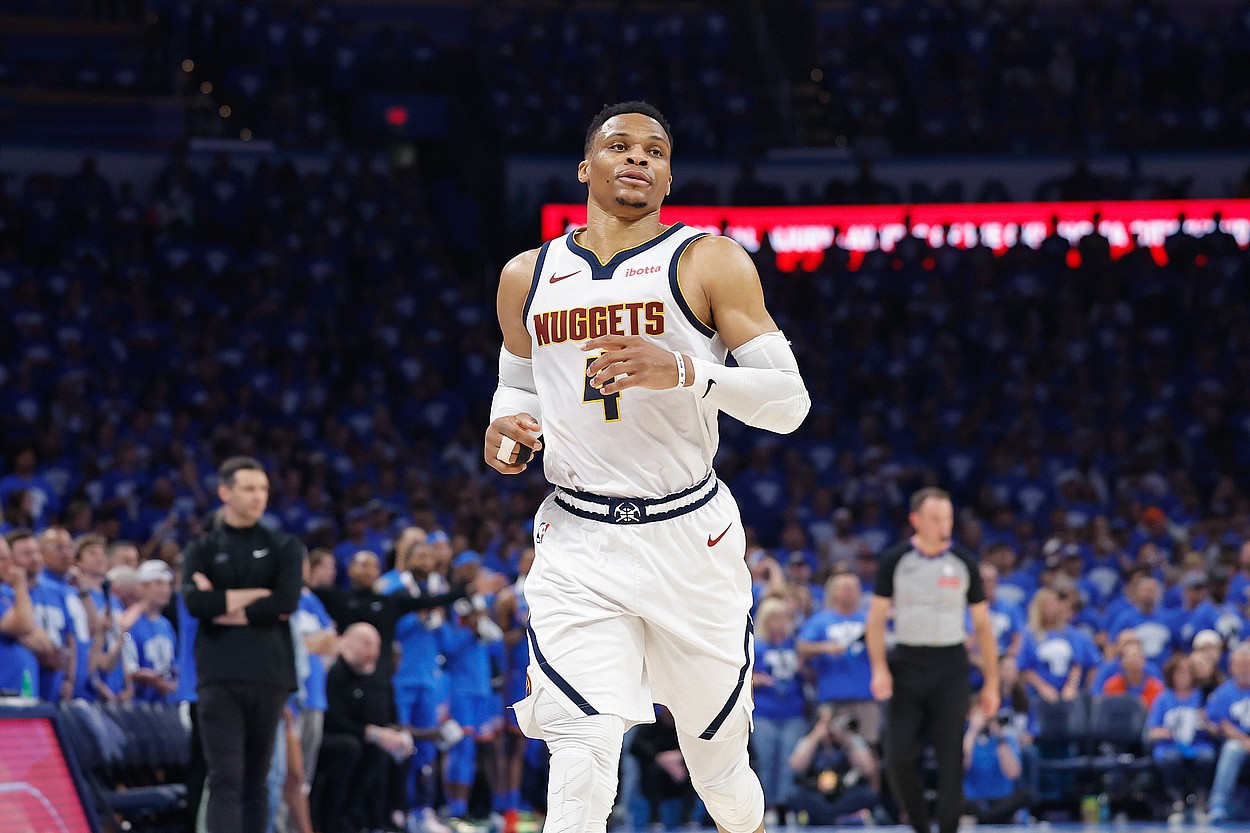 NBA: Playoffs-Denver Nuggets at Oklahoma City Thunder, russell westbrook