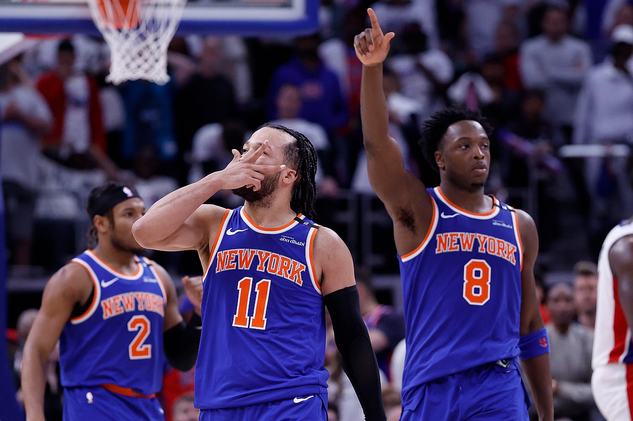 NBA: Playoffs-New York Knicks at Detroit Pistons