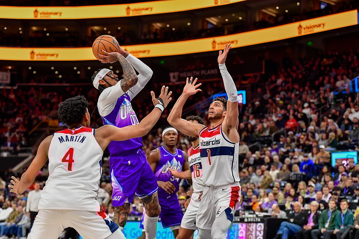 NBA: Washington Wizards at Utah Jazz, jordan clarkson, knicks