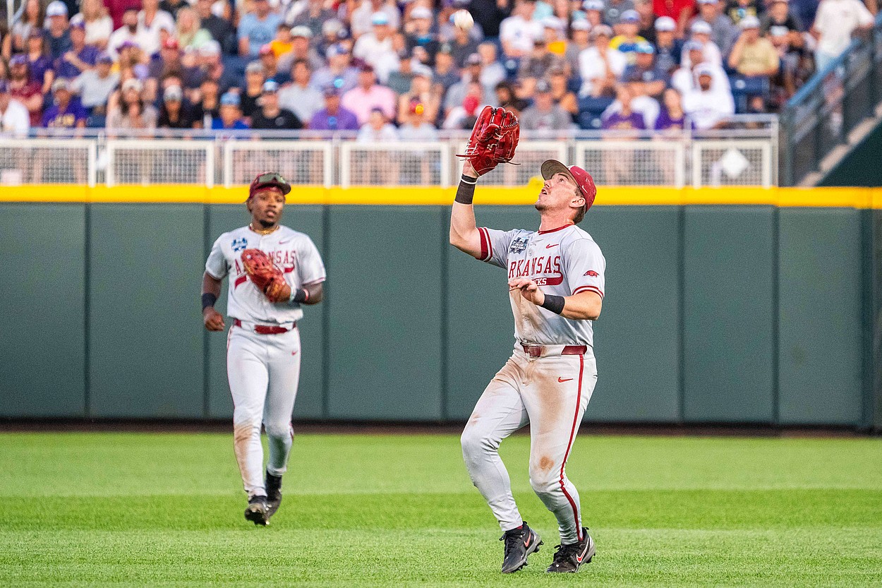 NCAA Baseball: College World Series-Arkansas v LSU