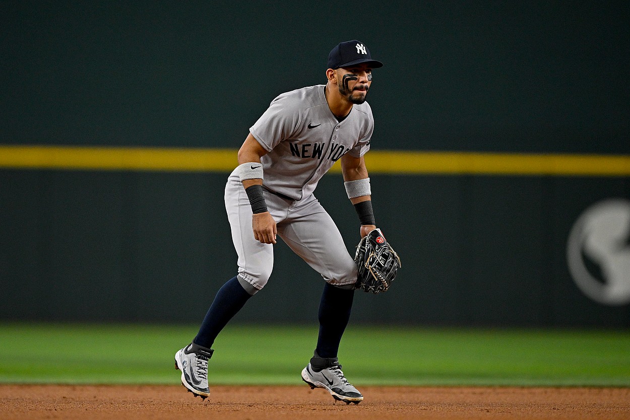 MLB: New York Yankees at Texas Rangers, Jose Caballero