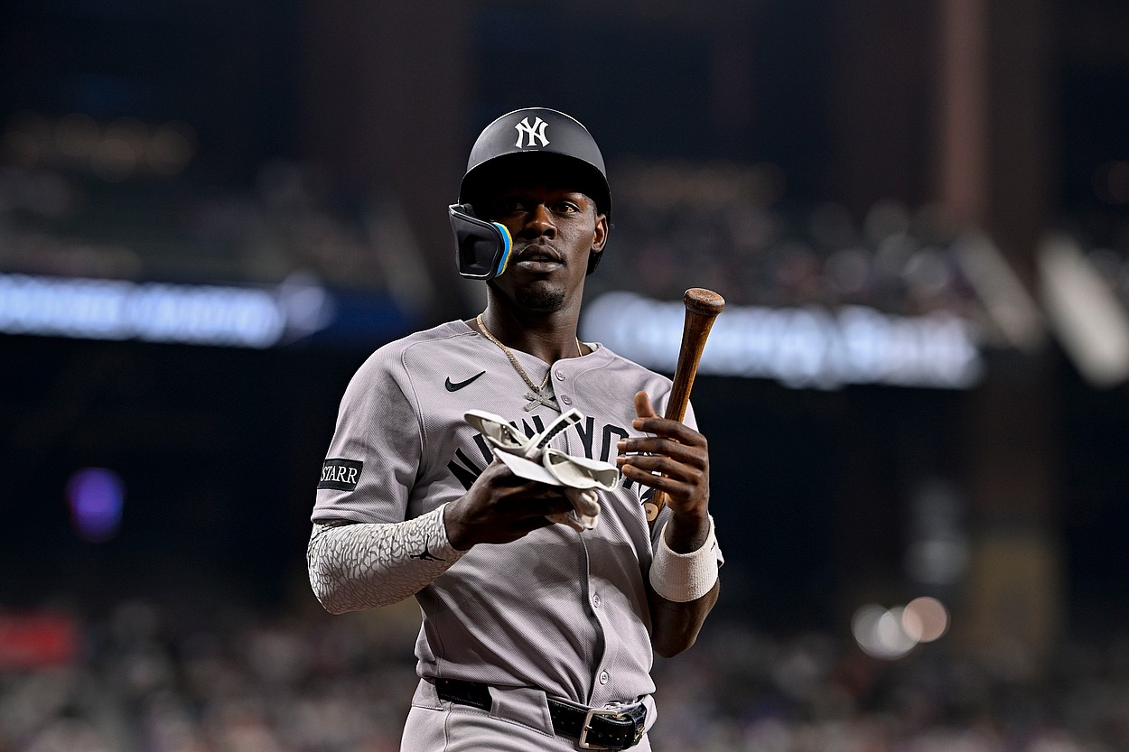 MLB: New York Yankees at Texas Rangers, jazz chisholm