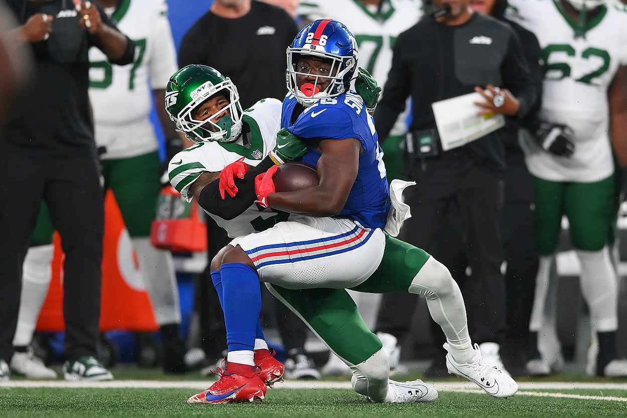 Michael Carter, NFL: New York Jets at New York Giants