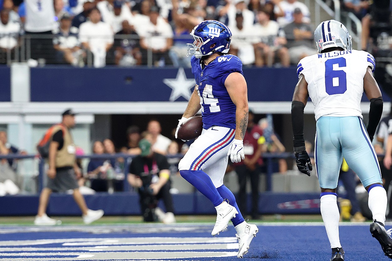 NFL: New York Giants at Dallas Cowboys, cam skattebo