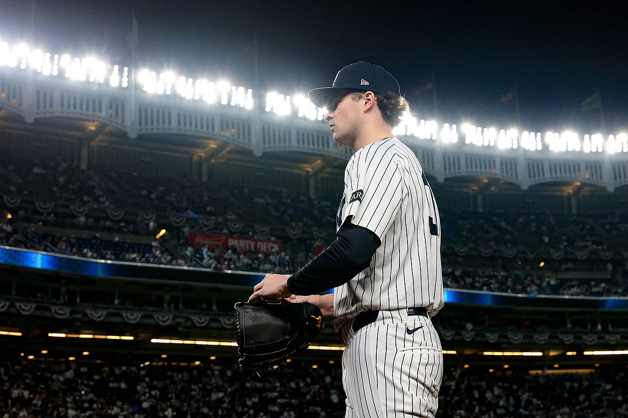 MLB: Wildcard-Boston Red Sox at New York Yankees, cam schlittler