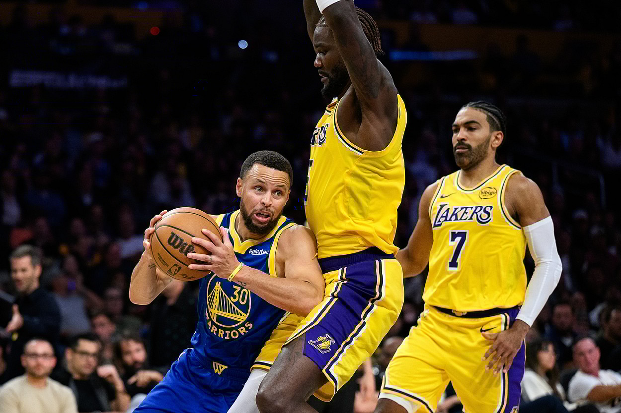 Stephen Curry, NBA: Golden State Warriors at Los Angeles Lakers