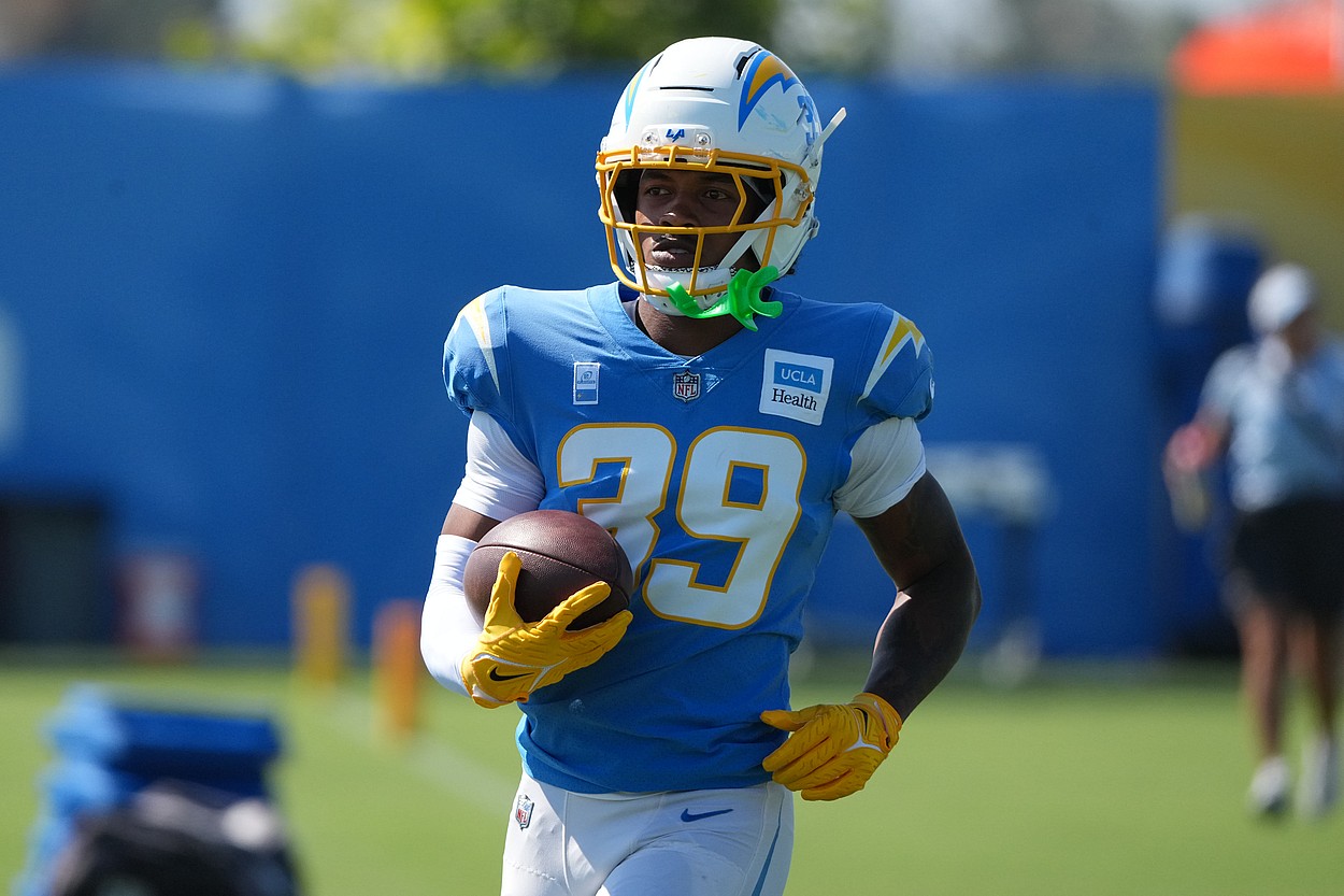 Giants, Jaylen Johnson, NFL: Los Angeles Chargers Training Camp